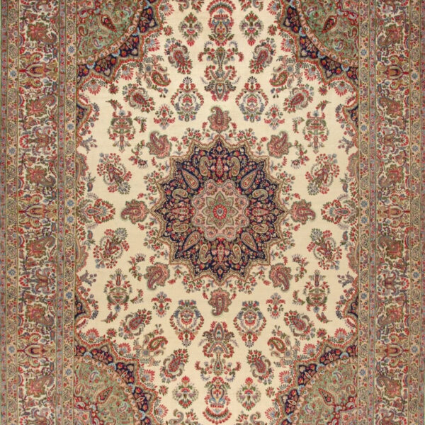 (#H1363) approx. 416x302cm Hand-knotted Kerman (Kirman) Persian carpet Classic Floral Vienna Austria Buy online