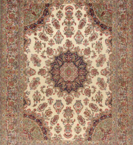 (#H1363) approx. 416x302cm Hand-knotted Kerman (Kirman) Persian carpet