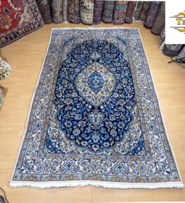 (#300) ca. 299x196cm Handgeknüpfter Nain 12La Perserteppich Orientteppich