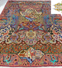 (# F1001) НОВЫЙ персидский ковер ручной работы Kashmar размером около 400x294 см.