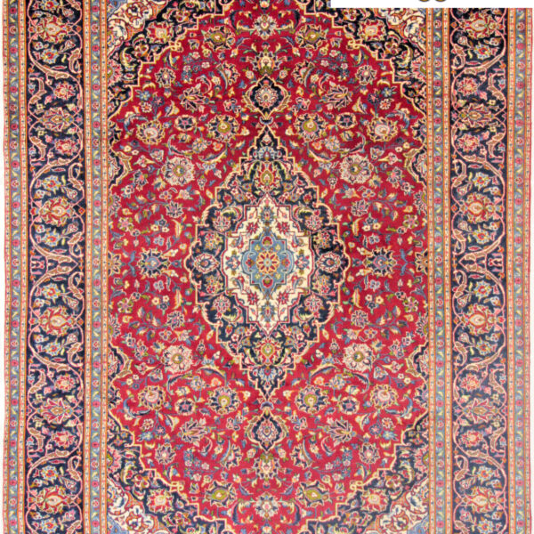 Pārdots (#F1003) aptuveni 345x245cm Ar rokām mezglots Kašaņas persiešu paklājs, klasiskais Fars Vīne Austrija Pērciet tiešsaistē