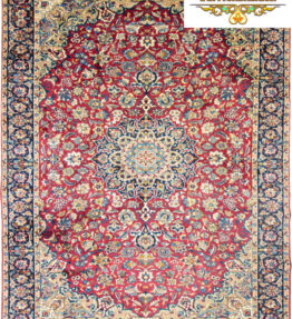 (#F1007) approx. 376x260cm Hand-knotted Isfahan Persian carpet