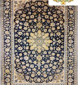 (#F1014) NEU ca. 416x300cm  Handgeknüpfter  Isfahan Perserteppich