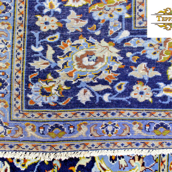 W1 (#221) som NY ca 270x185cm Håndknyttet persisk teppe Kirman Golfarang blomstermedaljong med ny ull antikk klassisk Wien Østerrike kjøp online.