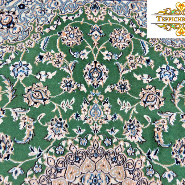 W1 (#221) как НОВЫЙ, примерно 270x185см Персидский ковер ручной работы Кирман Гольфаранг цветочный медальон с новой шерстью антикварная классика Вена Австрия купить онлайн