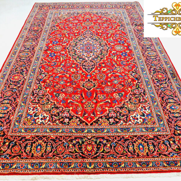 Såld (#F1039) NYHET ca 337x219cm Handknuten Kashan persisk matta klassisk Fars Wien Österrike Köp online
