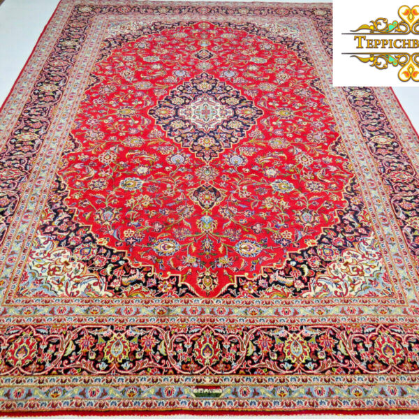 Sælges(#F1040) ca 397x294cm Håndknyttet Kashan persisk tæppe Classic Fars Wien Østrig Køb online