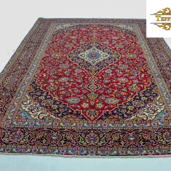 Eladva (#F1053) kb. 338x237cm, kézzel csomózott Kashan perzsa szőnyeg Classic Fars Vienna Austria Vásárlás online