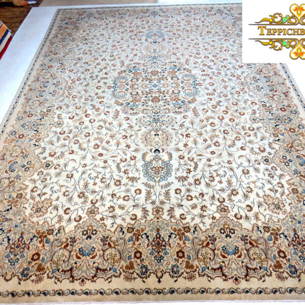 Parduota (#F1054) apytiksliai 445x316 cm, rankomis surištas persiškas Kashan kilimas Classic Fars Viena Austrija Pirkti internetu