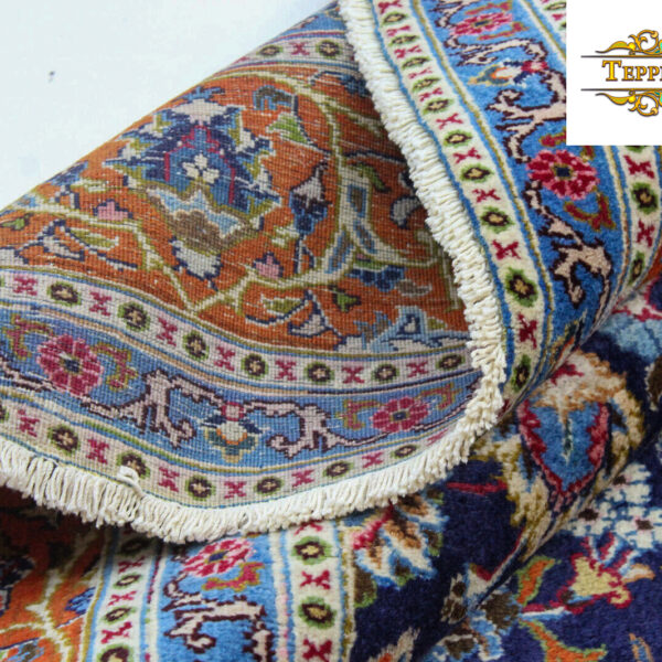 W1 (#221) comme NEUF environ 270x185cm Tapis persan noué à la main Kirman Golfarang médaillon floral avec laine vierge classique antique Vienne Autriche acheter en ligne