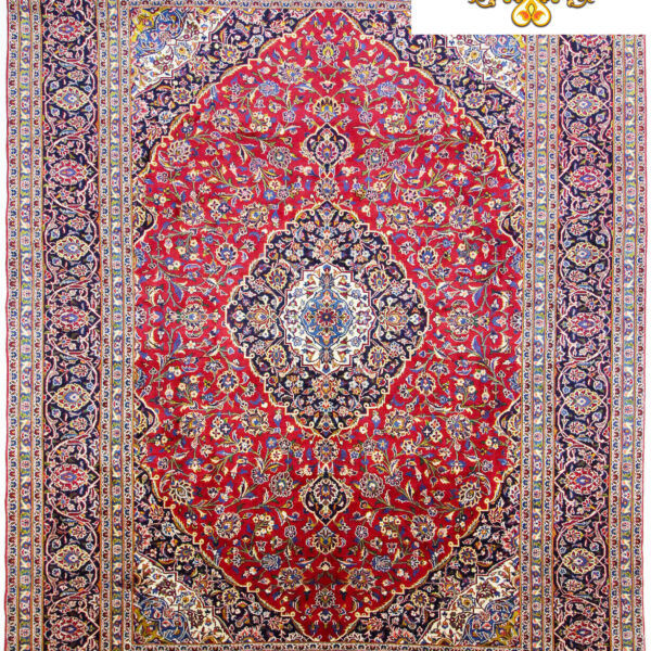 Verkocht (#F1076) ca. 390x283cm Handgeknoopt Kashan Perzisch tapijt klassiek Fars Wenen Oostenrijk Koop online
