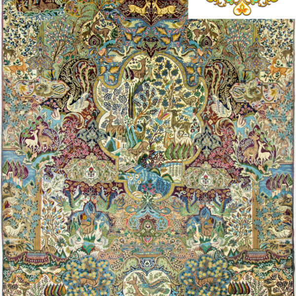 Parduotas (#F1080) NAUJAS apytiksliai 393x308cm Rankomis surištas Kašmaro persiškas kilimas Klasikinis Kašmaras Viena Austrija Pirkite internetu