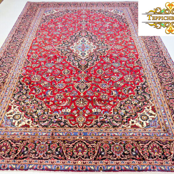 Sold(#F1081) approx. 392x285cm Hand-knotted Kashmar Persian carpet Classic antique Vienna Austria Buy online
