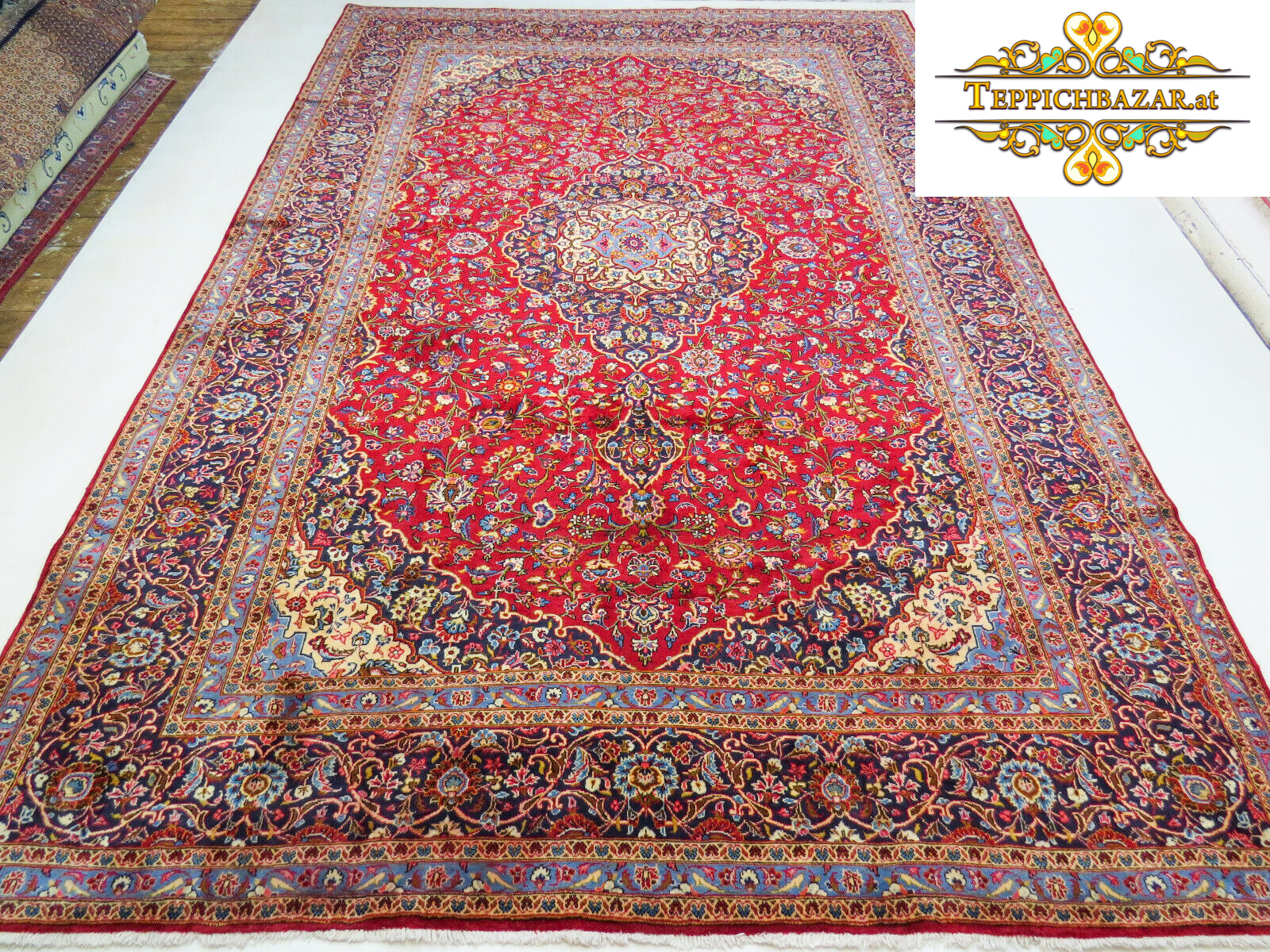 新品・手織り】ペルシャ絨毯・120cm×180cm・ウールu0026綿・インド製 