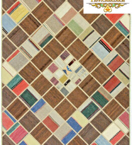 (# F1174) НОВИНКА, примерно 199x152 см, связанный вручную афганский килим из Афганистана.