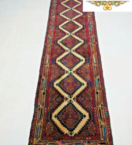 (# F1186) НОВЫЙ персидский ковер Исфахан ручной работы размером около 316x80 см.