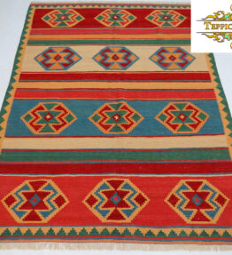 (#F1214) approx. 200x155cm Hand-knotted Afghanistan Afghan kilim