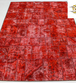 (#F1228) NEW approx. 242x172cm Hand-knotted patchwork Persian carpet