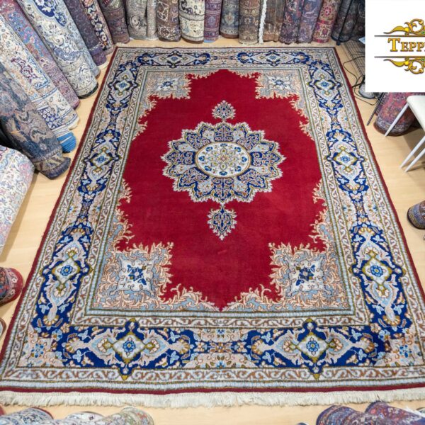 Sold (#305) approx. 358*275cm rare hand-knotted oriental carpet Indo Kerman Kirman medallion