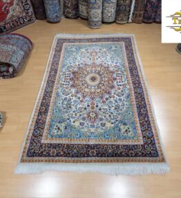 (#302) approx. 218x140cm Hand-knotted oriental carpet unique Anatolian Hereke pattern Turkey