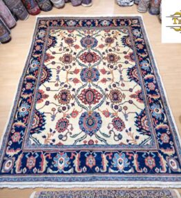 (#303) approx. 290*210cm Sarough Farahan hand-knotted antique Persian carpet unique natural colors