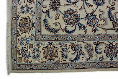 CLASSIC RUG NAIN BEIGE WITH BLUE IN 300X200 PERSIAN RUG ORIENTAL RUG