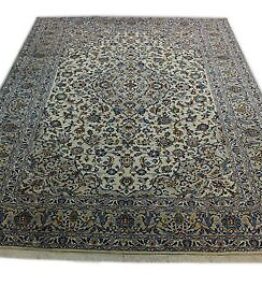 Klassischer Teppich Kashan in 400x300 handgeknüpft