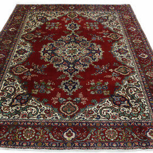 Perský koberec klasický orientální koberec Tabriz červený béžový v 390x290 Klasický starožitný Vídeň Rakousko Koupit online