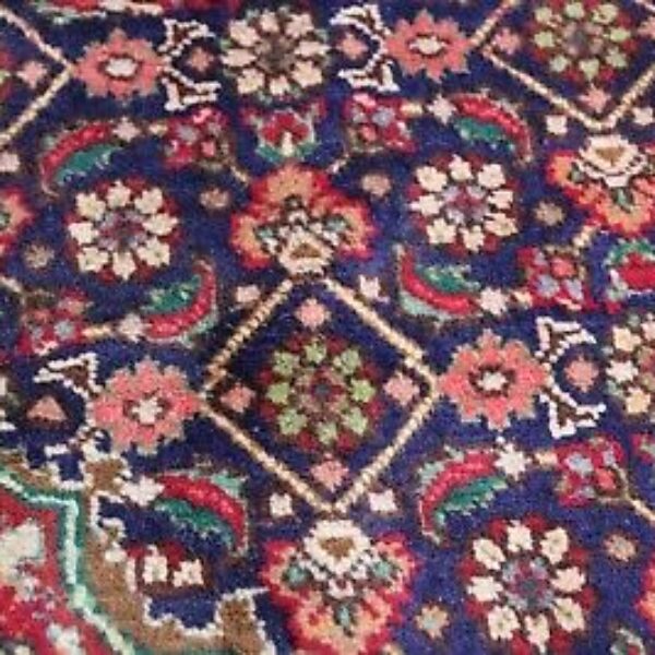 W1 (#221) like NAUJAS apytiksliai 270x185cm Rankomis surištas persiškas kilimas Kirman Golfarang gėlių medalionas su nauja vilna antikvarine klasika Viena Austrija pirkite internetu.
