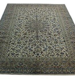 Klassischer Teppich Kashan in 350x250 handgeknüpft