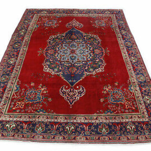 Alfombra persa clásica alfombra oriental Tabriz rojo en 360x250 clásica antigua Viena Austria comprar en línea