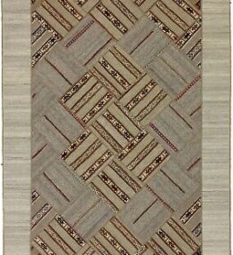 Original hand-woven modern kilim patchwork 242 cm x 168 cm New item no. 7529