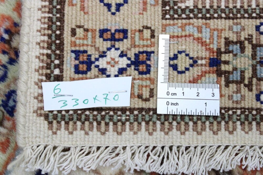 CARPET HANDKNOT TABRIZ ORIENTAL RUG 330 X 70 CM PERSIAN CARPET NR : 6-YO PERSIAN CARPET ORIENTAL RUG