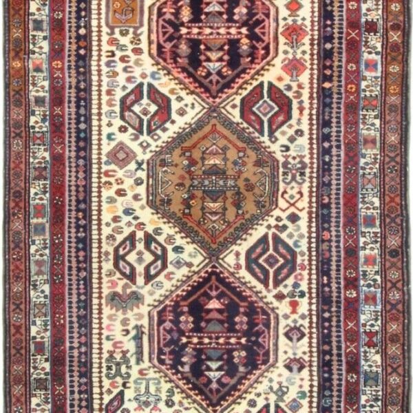 Alfombra anudada a mano alfombra oriental Hamedan 302 x 127 cm alfombra persa clásica antigua Viena Austria comprar en línea