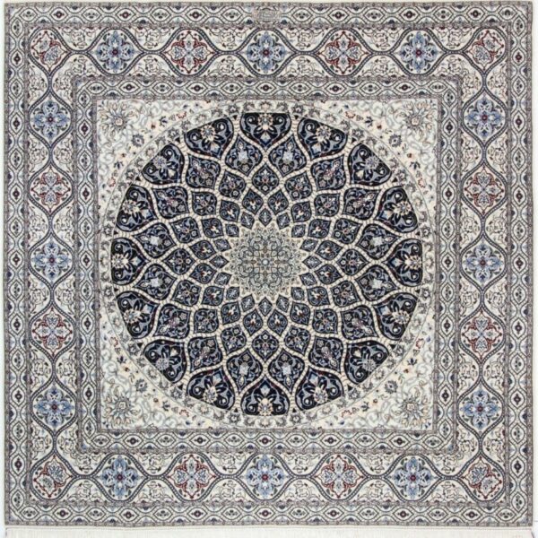 Teppich Handgeknüpft Nain 6La mit Seide Orientteppich 207 x 205 cm Perserteppich Klassisch antik Wien Österreich Online Kaufen