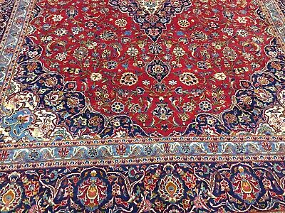 BEAUTIFUL RED KESHANI MASTERPIECE HAND KNOTTED 403 X 297 KL212101 PERSIAN RUG ORIENTAL RUG
