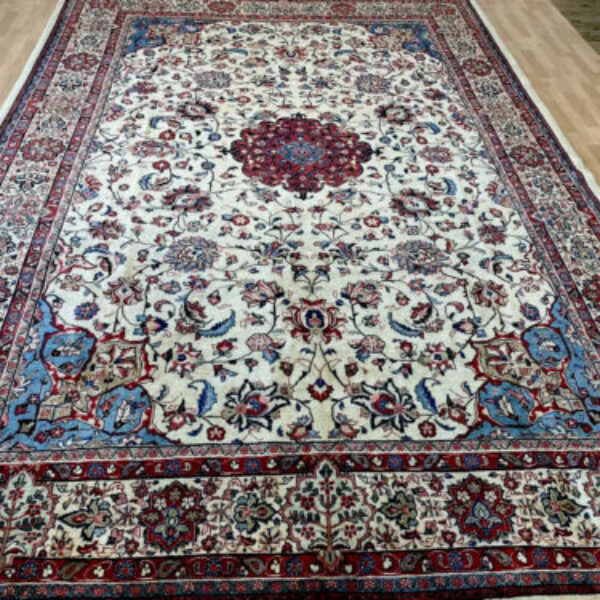 Perzský koberec Ušľachtilý Perzský Sarough Polostarý Super kvalitný ručne viazaný 370x260 cm Klasický starožitný Viedeň Rakúsko Kúpiť online