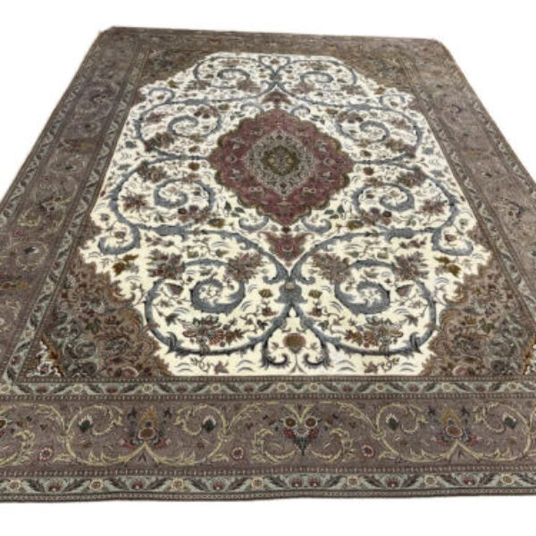 Varastoale Tabriz 60 Raj persialainen matto silkkikoristeella käsinsolmittu 414x295 Classic Arak Wien Itävalta Osta verkosta