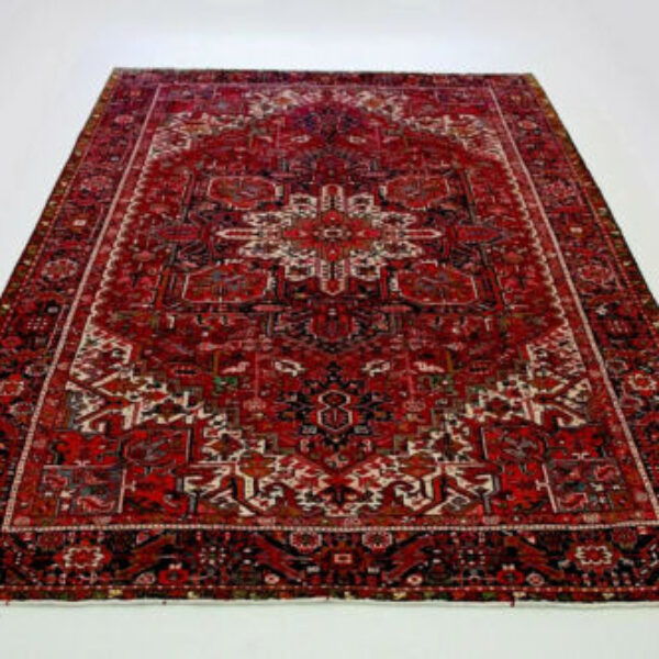 Alfombra persa Heriz Exclusiva alfombra muy fina 400x270 anudada a mano Alfombra oriental clásica Viena Austria Comprar online