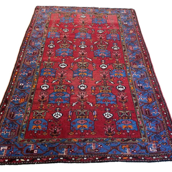 Borschalu visiškai unikalus pusiau senovinis rankų darbo mazgas 212x140 persiškas kilimas klasikinis senovinis Viena Austrija pirkite internetu