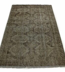 Teppichbazar Design Vintage-Teppich Beige Sand in 190x110