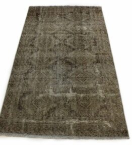 Teppichbazar Design Vintage-Teppich Beige Sand in 200x110