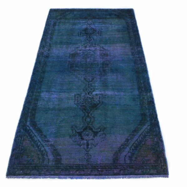 地毯集市设计复古地毯蓝色 220x110 现代古董维也纳奥地利在线购买