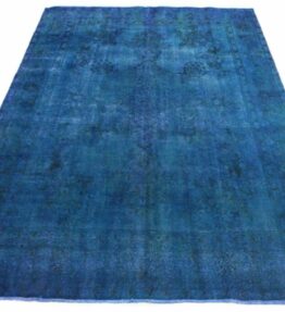 Teppichbazar Design Vintage-Teppich Blau in 380x280