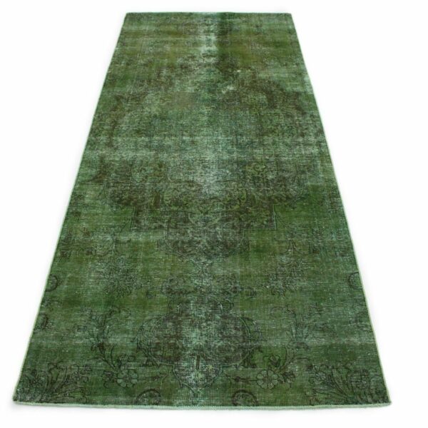 Carpet Bazaar Design Vintage Tapijtloper Groen in 340x140 Modern Antiek Wenen Oostenrijk Online kopen