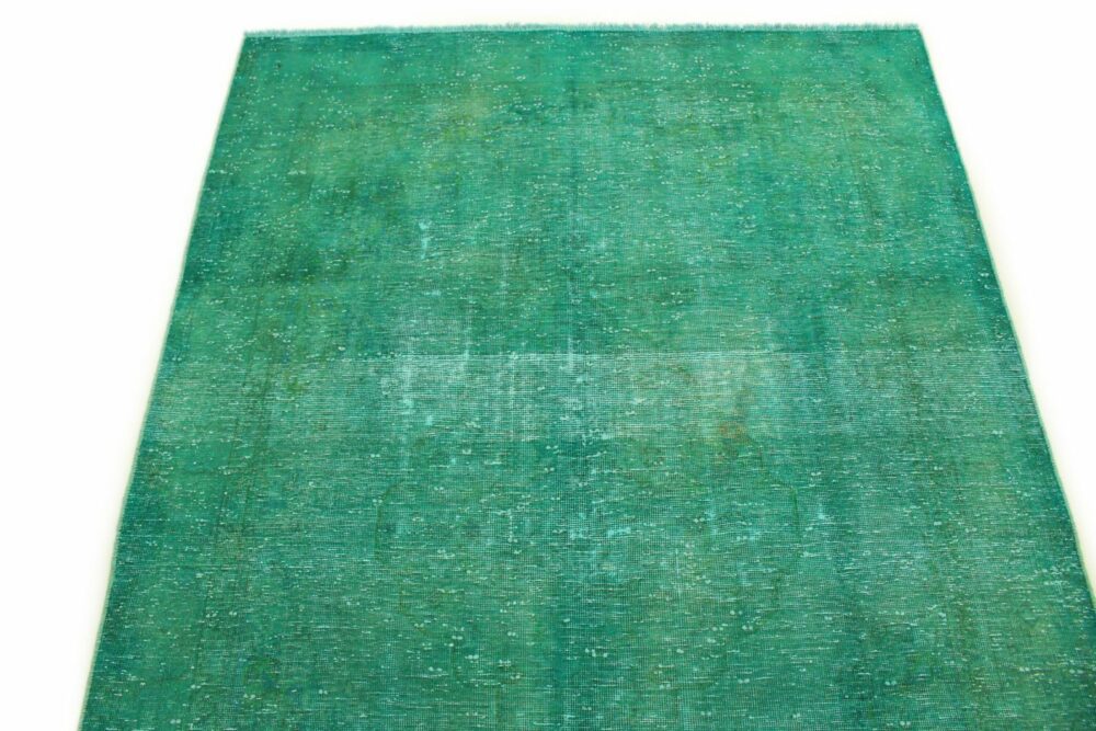 CARPET BAZAR DESIGN VINTAGE CARPET TURQUOISE GREEN IN 220X150 PERSIAN CARPET ORIENTAL CARPET