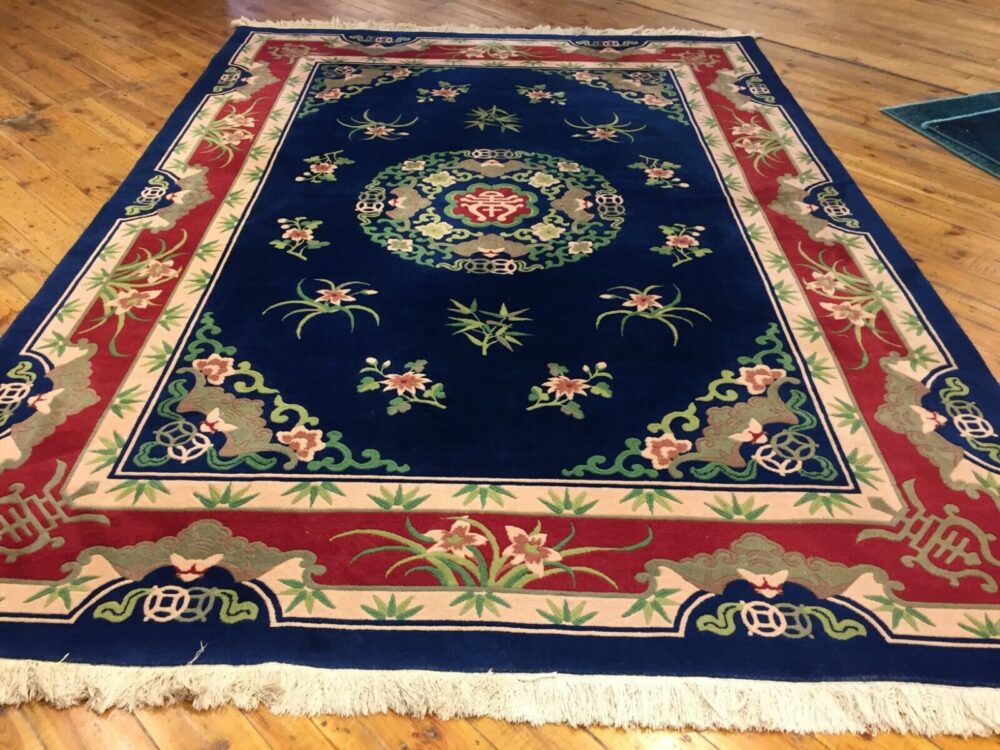 DECORATIVE CHINA BEIJING BLUE SUPER QUALITY HAND KNOTTED 350X250 KL 206035 PERSIAN RUG ORIENTAL RUG