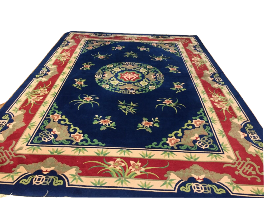 DECORATIVE CHINA BEIJING BLUE SUPER QUALITY HAND KNOTTED 350X250 KL 206035 PERSIAN RUG ORIENTAL RUG