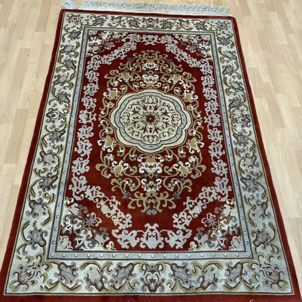 Oriental Rug Decorative China Beijing Red Super Quality Hand-Knotted Rug 189x125 Hand-Knotted China Classic China Vienna Austria Buy Online