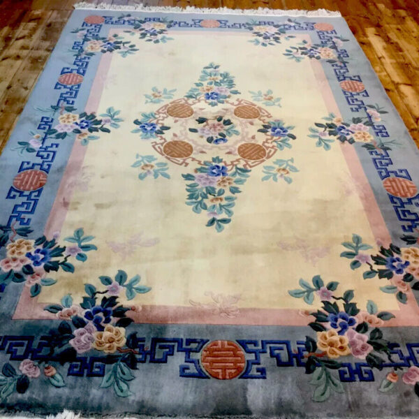 Itämainen matto koristeellinen kiinalainen matto kullanvärinen käsintehty 300x200 samettipehmeä käsinsolmittu China Classic 100 Wien Itävalta Osta verkosta